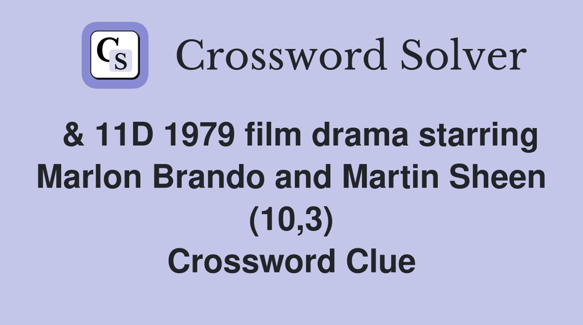 & 11D 1979 film drama starring Marlon Brando and Martin Sheen (10,3